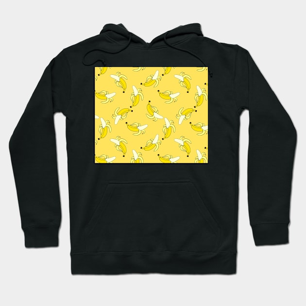 Banana Pattern Hoodie by timegraf